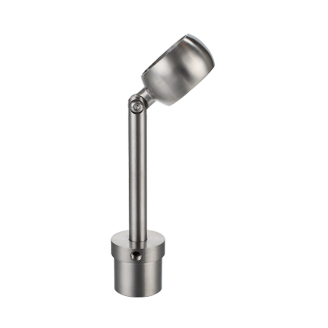 UNIKIM Adjustable Stair Stainless Steel Square Round Glass Mount Handrail Bracket