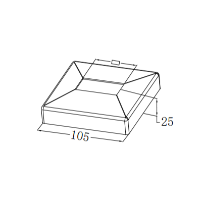UNIKIM Stainless Steel Handrail Railing Pipe Square Flange Base Plate