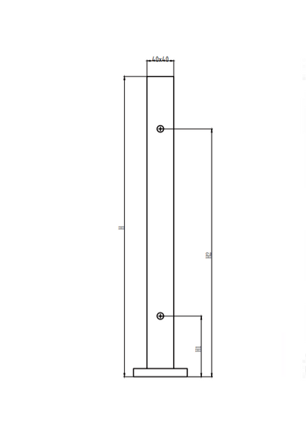 UNIKIM Stainless Steel Hot Sale Square Railing Balustrade Post