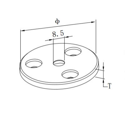 UNIKIM Stainless Steel Fence Base Plate Balustrade Base For Balcony Balustrade