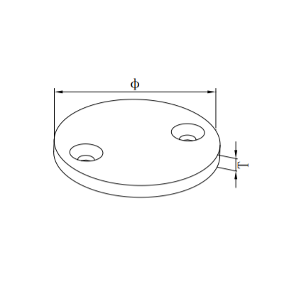 UNIKIM High Quality Round Shape Base Plate Railing Support Accessories