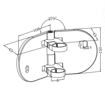 Heavy Duty Baluster Brackets 