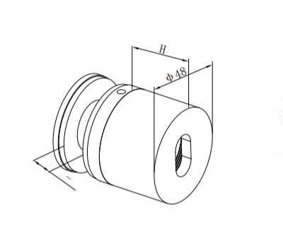 UNIKIM Stainless Steel Handrail Fittings Edge Glass Standoff 