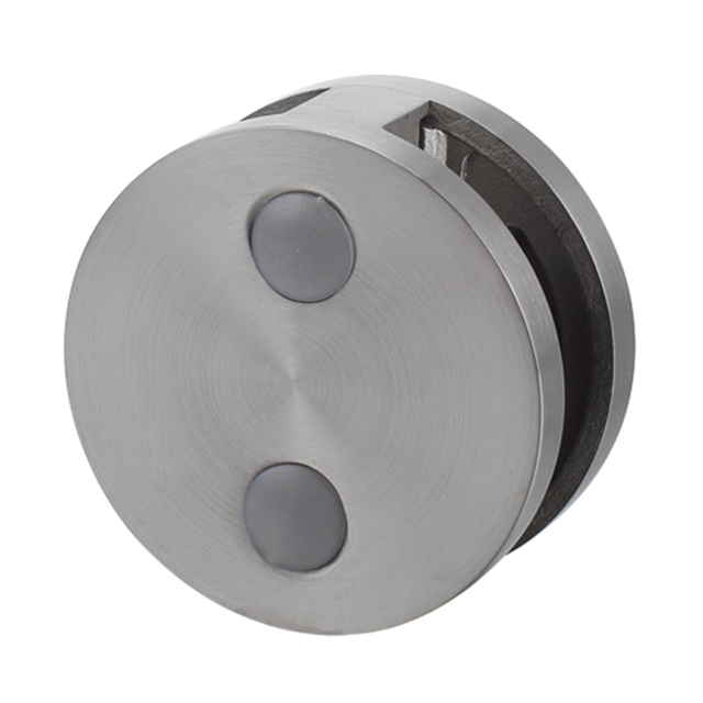 UNIKIM Stainless Steel Glass Circular Handrail Post Bracket Holder Glass Clamp for Balustrade