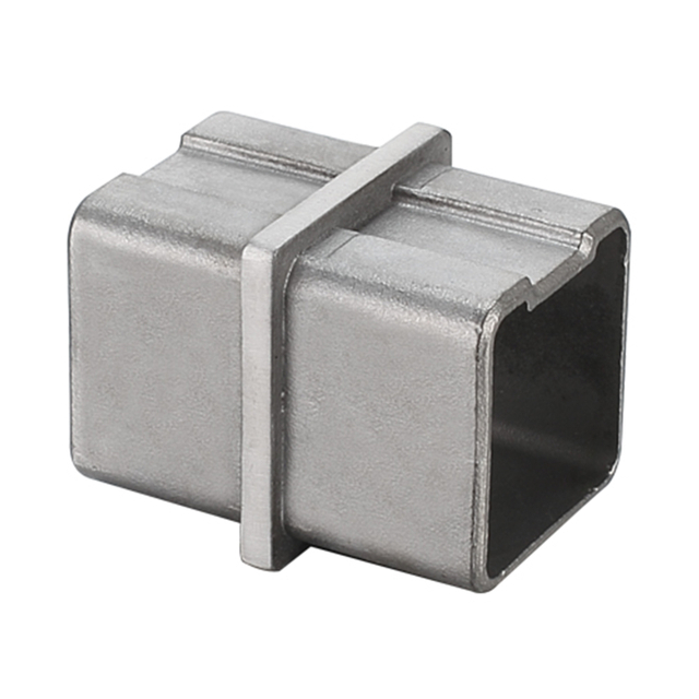 UNIKIM Balcony Railing Parts SS 180 Degree 2 Way Square Pipe Connector Joint