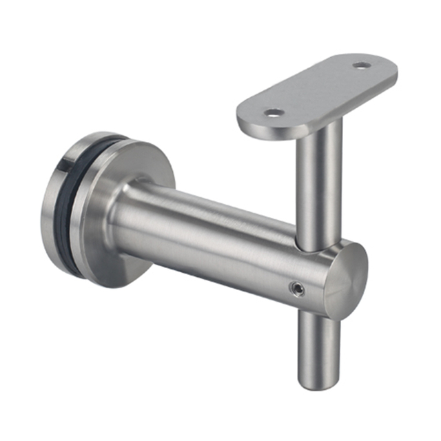 UNIKIM SS304 316 Stainless Steel Handrail Railing Fittings Square Pipe Glass Bracket