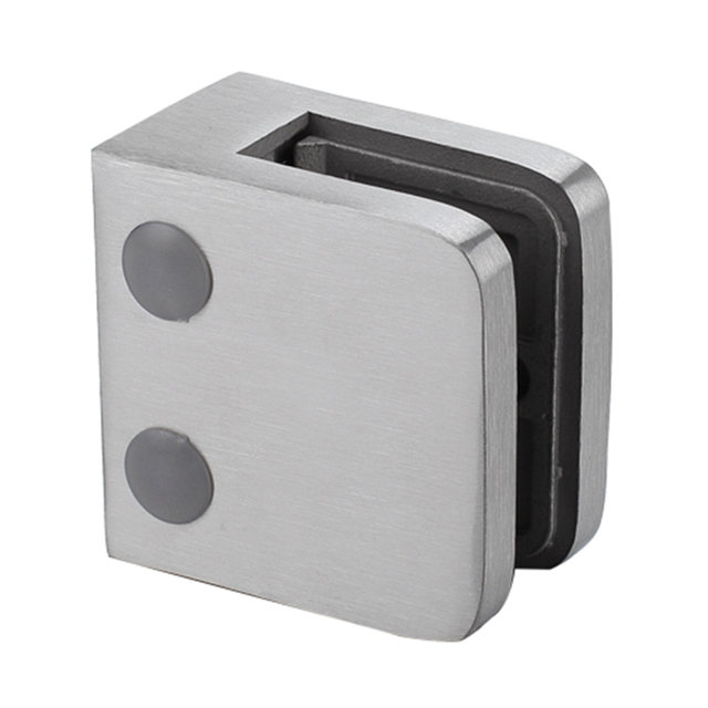 UNIKIM Balustrade System Square Hardware Stainless Steel Glass Clamp