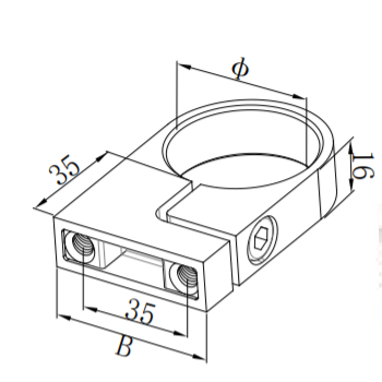 Round Tube Handrail Bracekts 