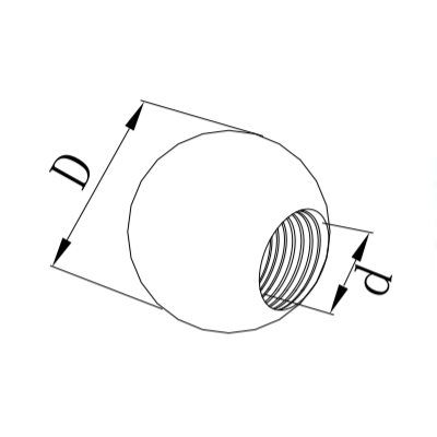 UNIKIM Stainless Steel Deck Fence Post Pipe Ball End Cap For Handrail