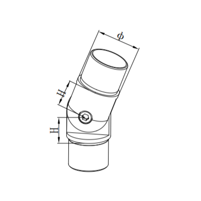 UNIKIM Custom Stainless Steel Balcony Handrail Railing Tube Holder Post 