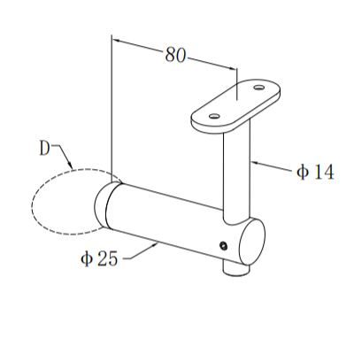 UNIKIM China Stainless Steel Glass Glass Glamp Bracket Handrail Bracket Factory