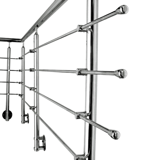 Ss Railing Fittings Balcony Stainless Steel Railing Pipes for Glass Fitting