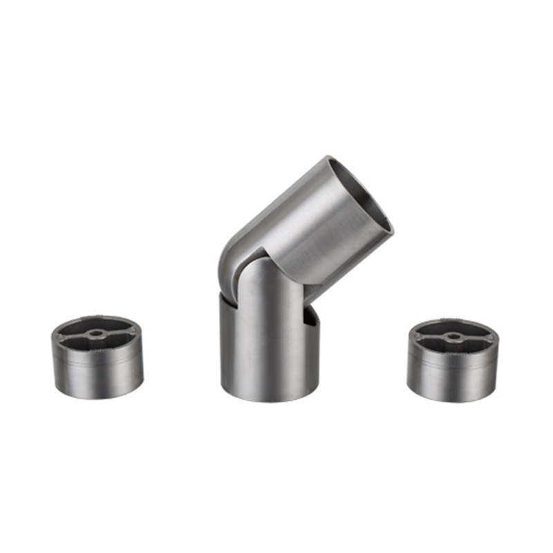 UNIKIM Stainless Steel Adjustable Female Elbow Connector Wooden Timber Handrail Hardware Fittings