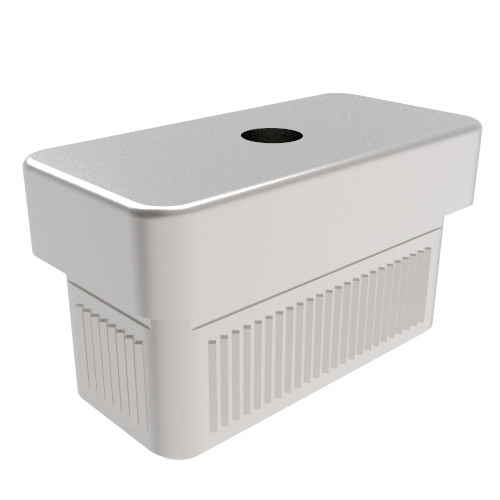 OEM / ODM Factory Square Stainless Steel Flange Cover for Railing System (50X25mm)