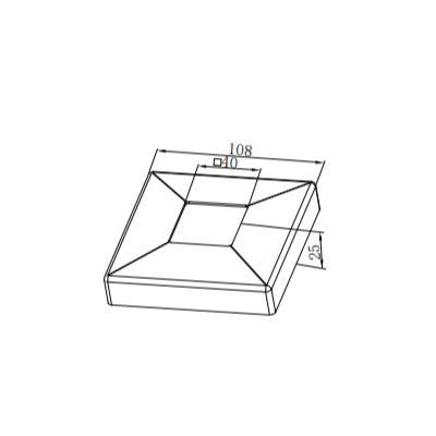 UNIKIM Hot Sale Cover Flange Balustrade Square Handrail Stainless Steel Base Cover