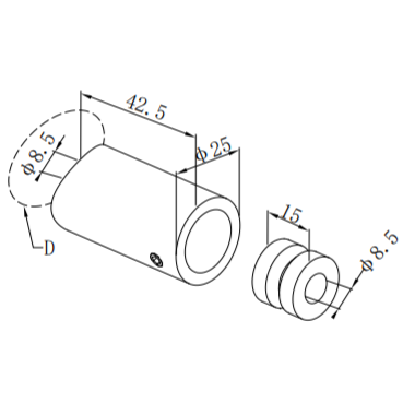 Handrail Glass Fittings