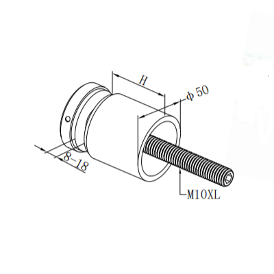 China Stainless Steel Glass Standoff Hardware Factory with Ce 