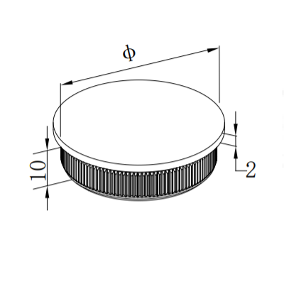 Stainless Steel Handrail Fitting Balcony Railing Flange Base Plate Cover