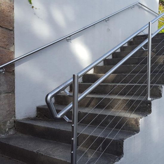 Stainless Steel Stair Case Railing Design Handrails Bracket for Outdoor Steps