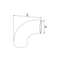 Unikim Stainless Steel Pipe Handrail Fittings Welded Bevel End Elbow Joint