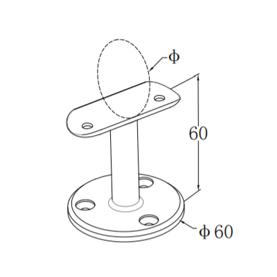 UNIKIM High Quality Stainless Steel Handrail Railing Bracket For Tube