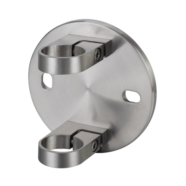 UNIKIM Heavy Duty Stainless Steel Corner Round Tube Stair Handrail Holder Support Fitting