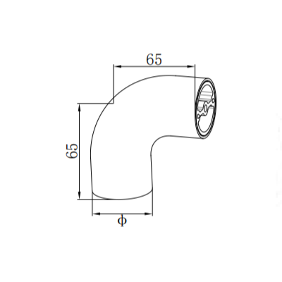 UNIKIM 90 Degree Railing Elbow Tube Cross Connector Stainless Steel Handrail Joint For Stair