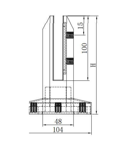 China Factory Stainless Steel Glass Pool Fencing Spigot for Swimming Pool