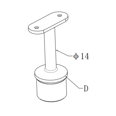 Stainless Steel Adjustable Handrail Brackets/ Stainless Steel Balustrade Handrail Bracket