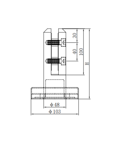 Glass Railing Clamp Spigot Stainless Steel Frameless Glass Baluster For Pool Fence