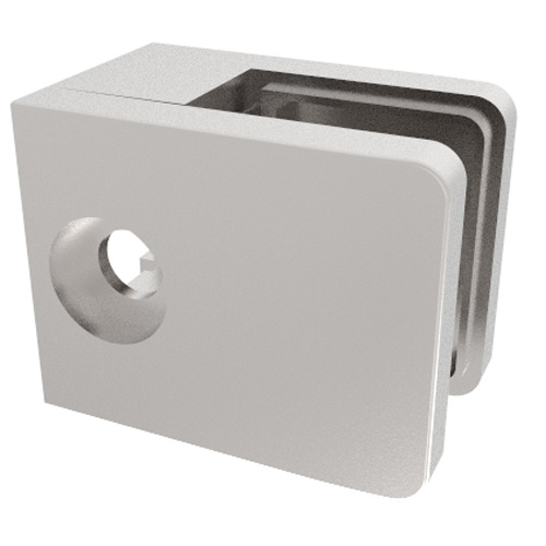 OEM / ODM Factory Square Stainless Steel Flange Cover for Railing System (50X25mm)