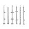 Ss Railing Fittings Balcony Stainless Steel Railing Pipes for Glass Fitting
