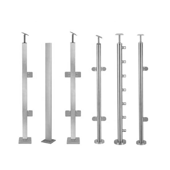 Ss Railing Fittings Balcony Stainless Steel Railing Pipes for Glass Fitting
