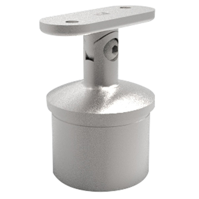 UNIKIM Adjustable Stair Stainless Steel Square Round Glass Mount Handrail Bracket