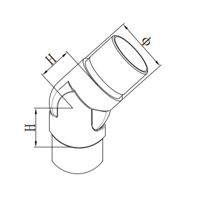 UNIKIM 316 304 Stainless Steel 90 Degree Square Tube Pipe Corner Connector For Stairway Rail
