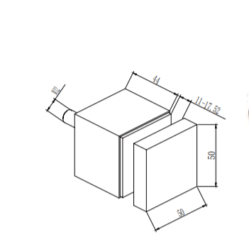 New Design Railing Balustrade Stainless Steel Square Glass Fastener Standoff Pin