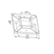 Custom Heavy Duty Fence Post Base Square Handrail Floor Flange