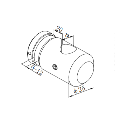Unikim Custom Stainless Steel Balcony Handrail Railing Tube Holder Post Glass Clamp