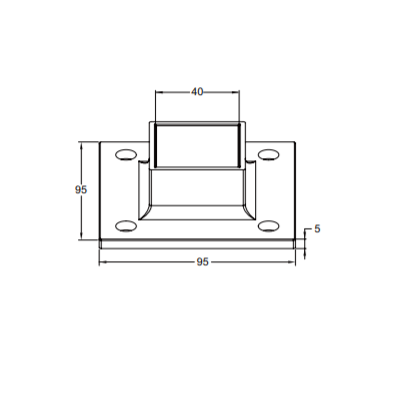 UNIKIM Flange Post Handrail Decoration Stainless Steel Railing Base Balustrade Cover Plate