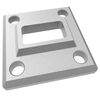 UNIKIM Stainless Steel Handrail Railing Pipe Square Flange Cover Plate