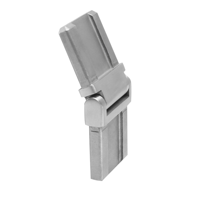 UNIKIM Stainless Steel Square Modern Handrail Mounting Connector Fitting