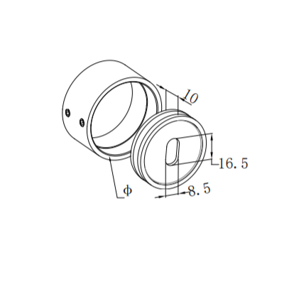 UNIKIM Stainless Steel Pipe Fitting Decorative Handrail Post Floor Flange Base
