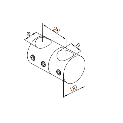 Cross Bar Hanrail Fitting