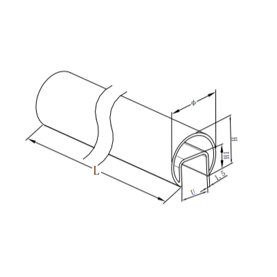 UNIKIM Slot Tube Handrail High Quality Aluminium Round Pipi Tube For Balustrade System