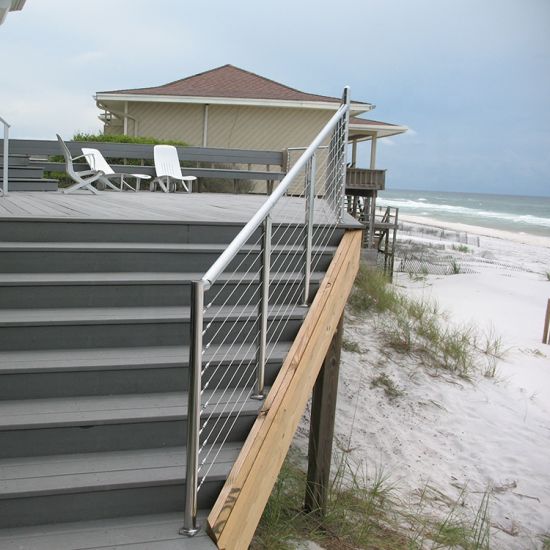 Top Quality Decorative Stainless Steel Deck Railing Systems for Outdoor Stair Handrail