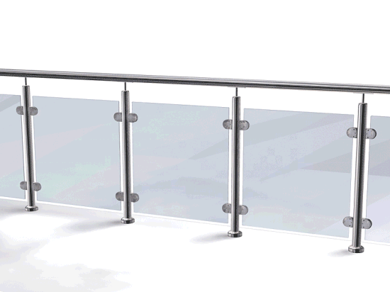 Stainless Steel Balcony Banister Vertical Rod Railing Exterior for Stair