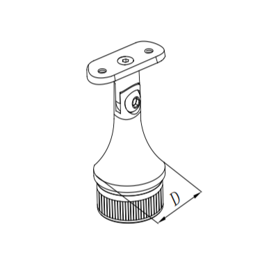 UNIKIM High Quality Handrail Support Building Hardware Removable Handrail Bracket