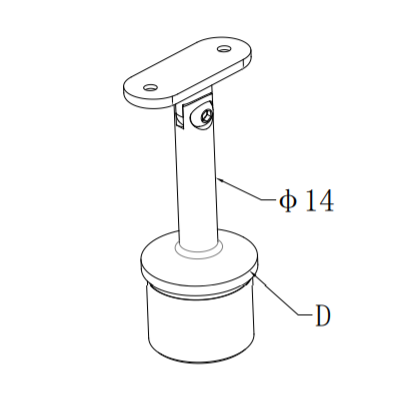 UNIKIM China Good Supplier Stainless Steel 304 Railing Design Glass Handrail Bracket