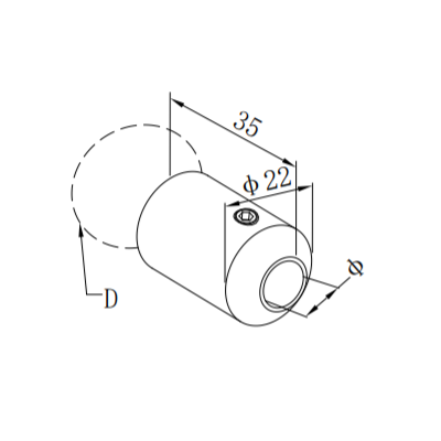 UNIKIM Stainless Steel Handrail Bar Railing Connector