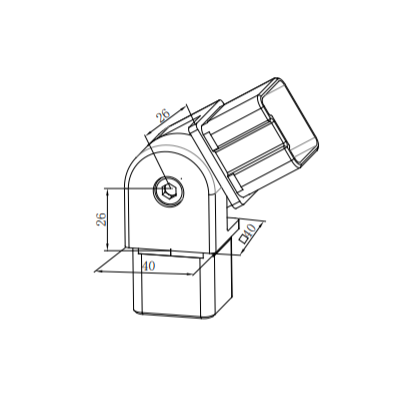 UNIKIM 304/316 Stainless Steel Staircase Railing Stair Handrail Fitting Square Pipe Connector Joint